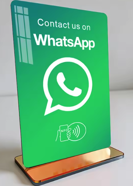 Acrylic WhatsApp NFC tap card