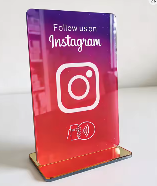 Acrylic Instagram NFC tap card