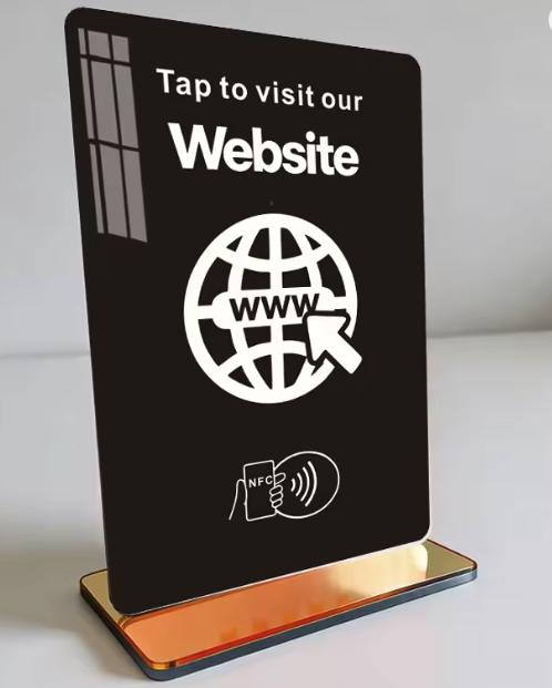 Acrylic website NFC tap card