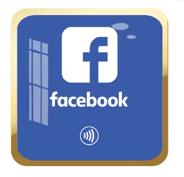 Facebook NFC tap plate
