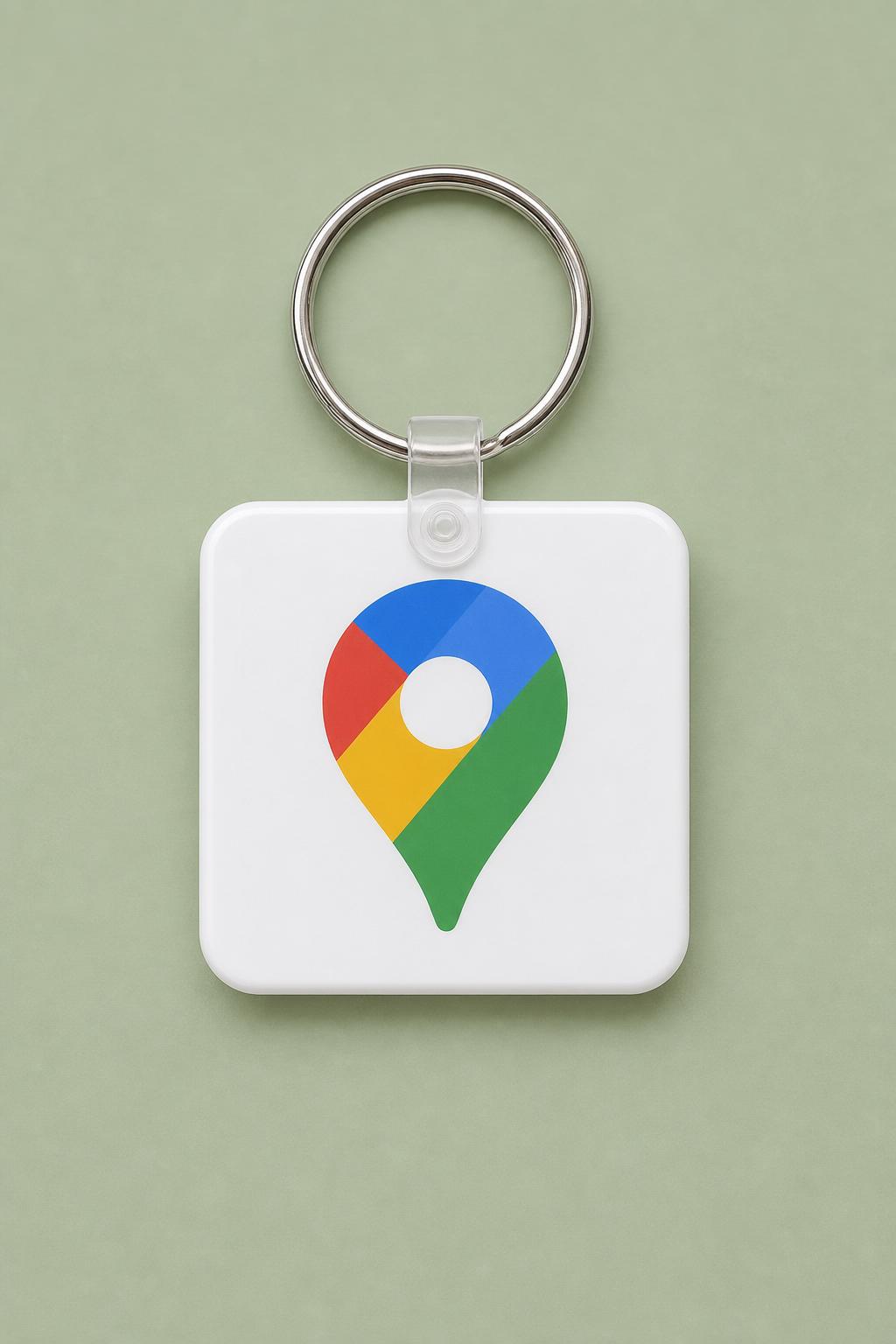 Google Maps NFC keychain design