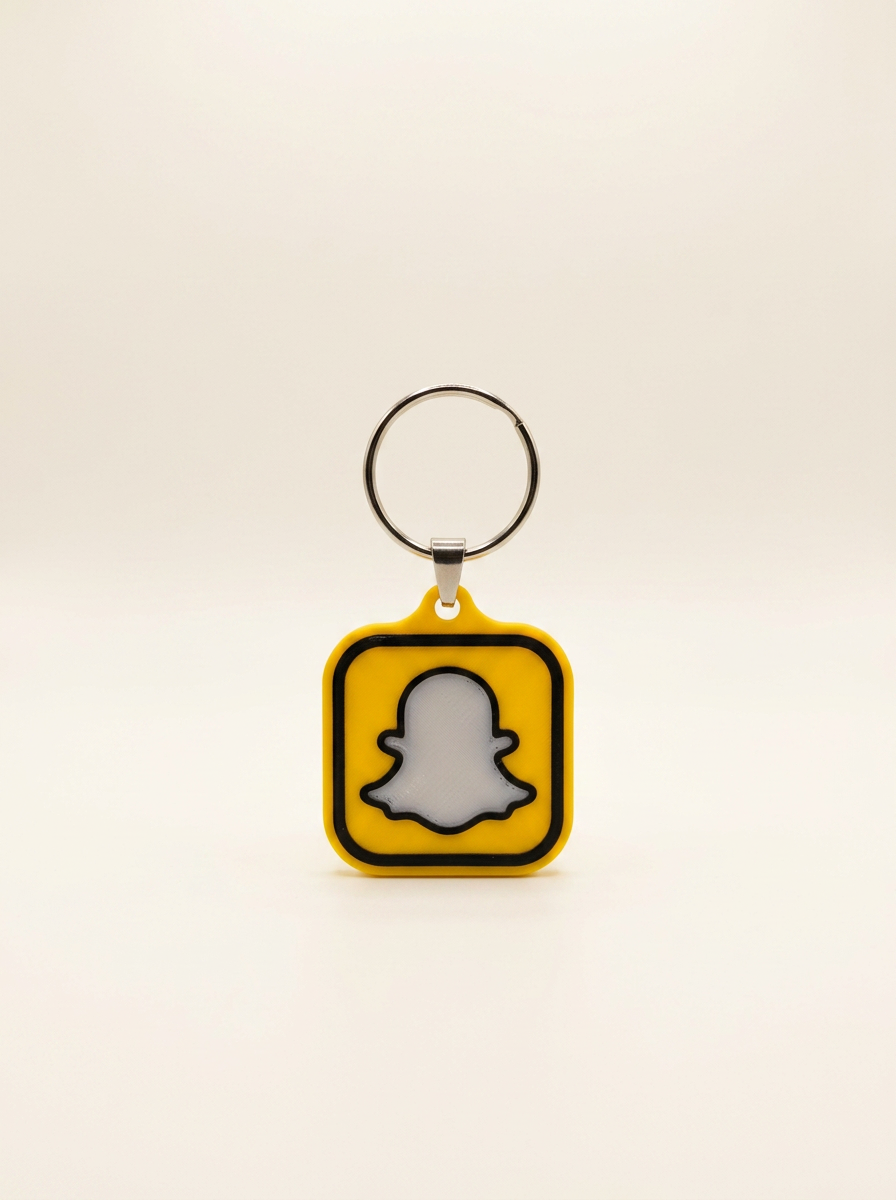 Snapchat NFC keychain design