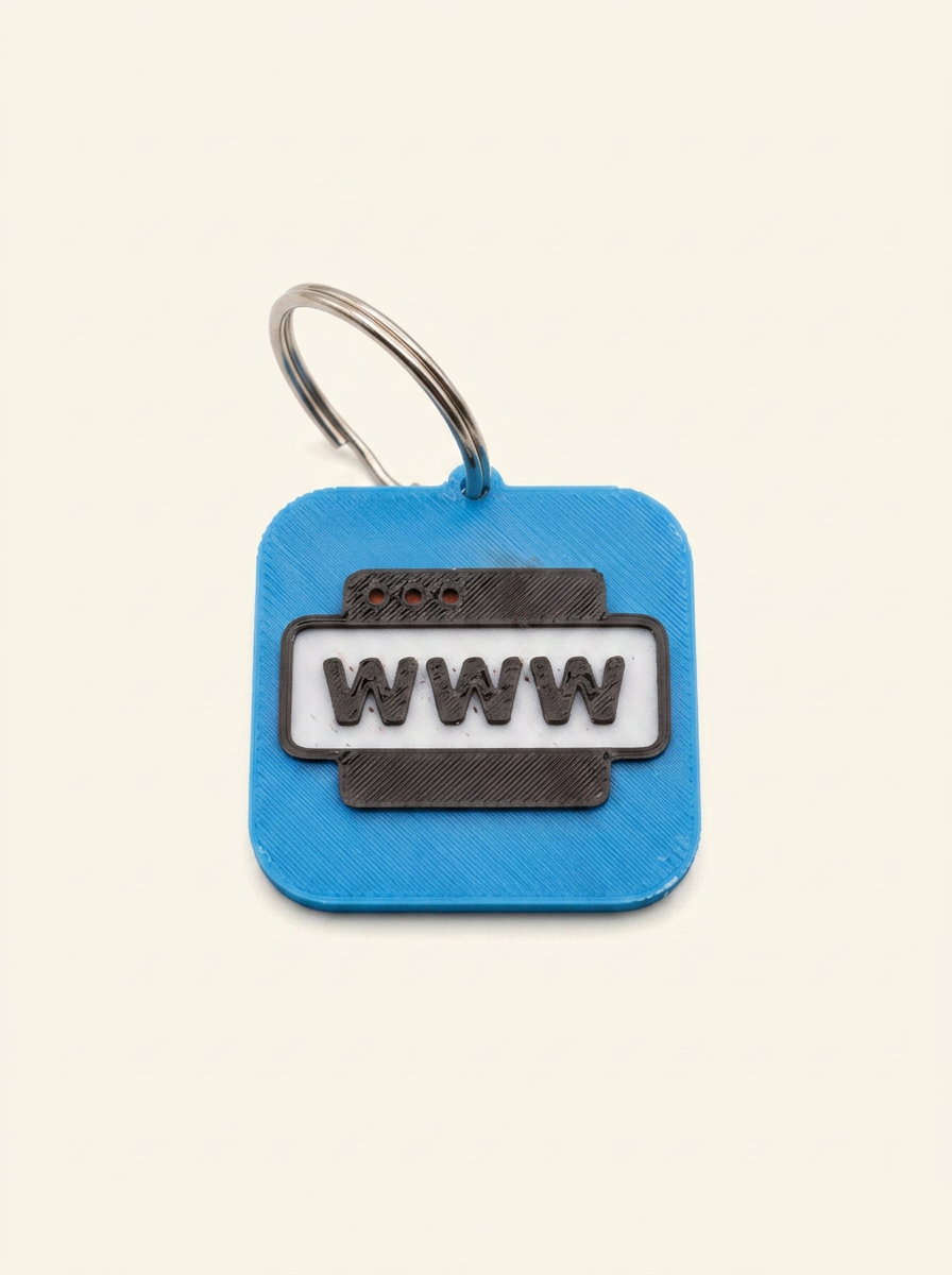 vCard NFC keychain design