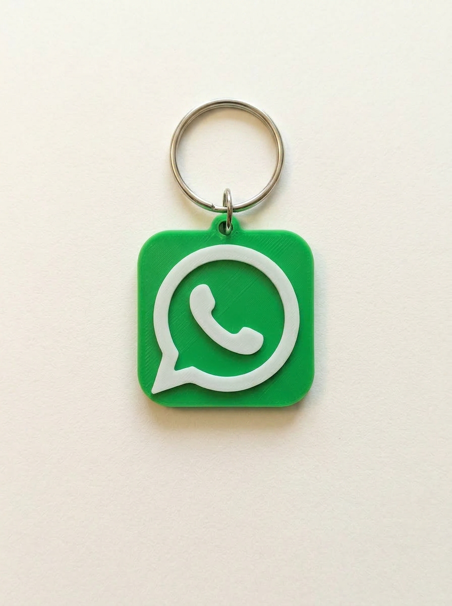WhatsApp NFC keychain design