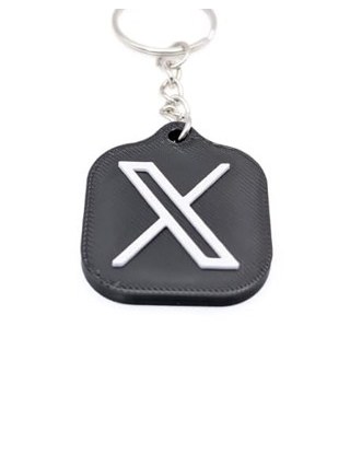 X / Twitter NFC keychain design